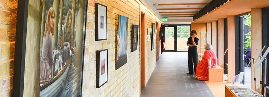 Part of the Stapleford Gallery exhibition space Part of the Stapleford Gallery exhibition space
