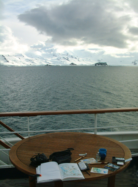 painting in antarctica 1