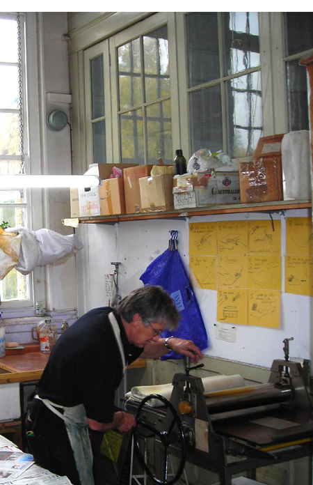 at work in kew studios